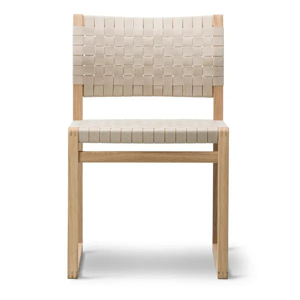 Linen Webbing Chair by Borge Mogensen