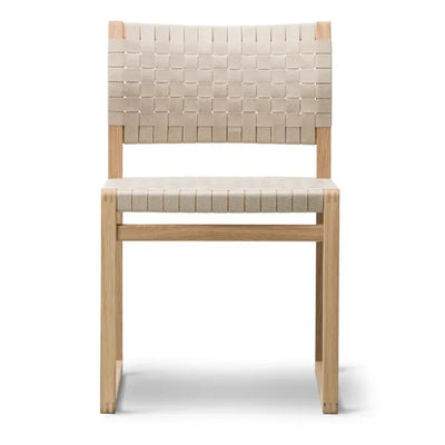 Linen Webbing Chair by Borge Mogensen