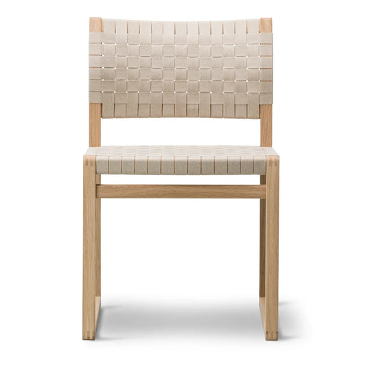 Linen Webbing Chair by Borge Mogensen
