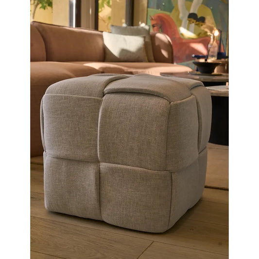 Grid Ottoman Pouf