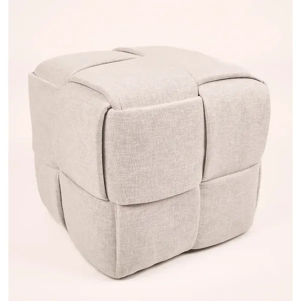 Grid Ottoman Pouf
