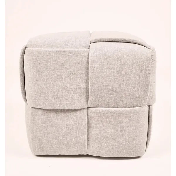 Grid Ottoman Pouf