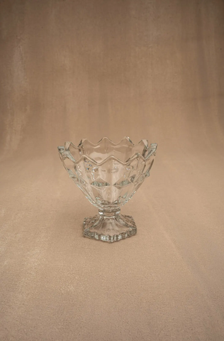 Set of 5 Italian Cut Crystal Dessert Glasses