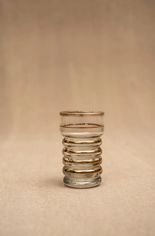 Art Deco Gold Striped Tumblers