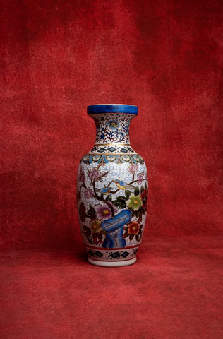 Pair of Oriental Cloisonne Vases