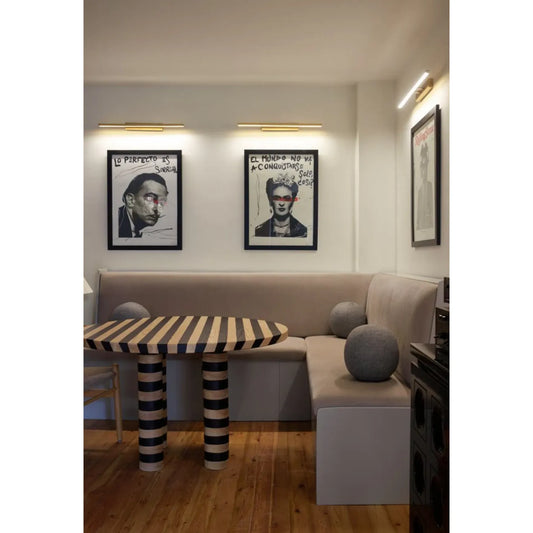 Striped Rounded Dining Table