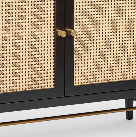 Cane Black Cabinet