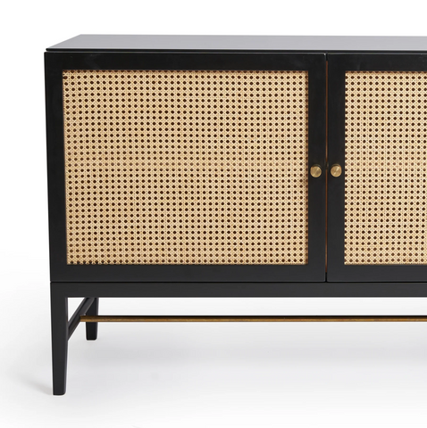 Cane Black Cabinet