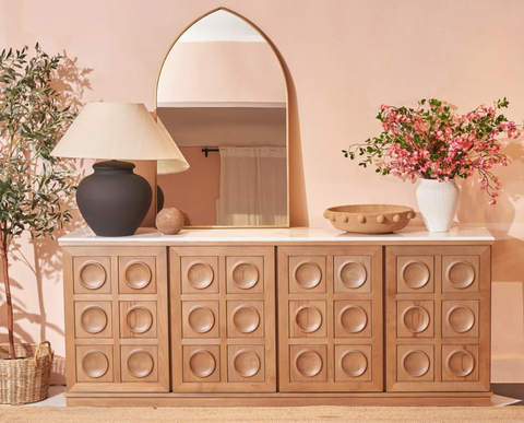 Beech Marble Sideboard