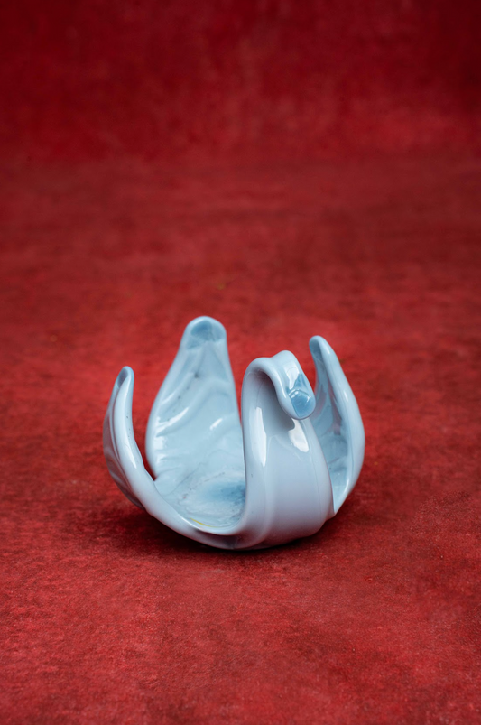 Gerold Porcelain Bavaria Spread-winged White Dove Ashtray