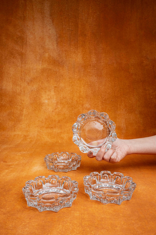 70s Clear Glass Ashtray