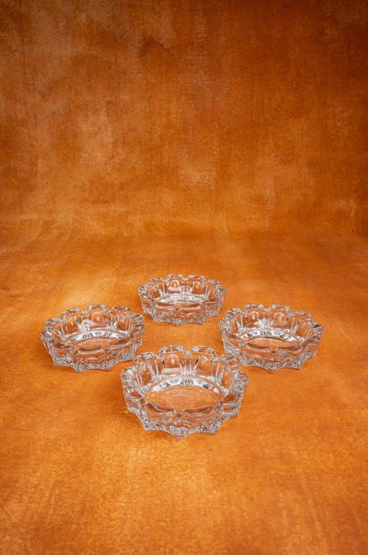 70s Clear Glass Ashtray