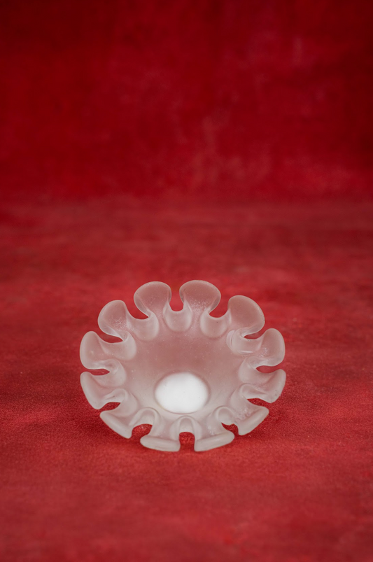 Vintage Humppila Finland “Splash” Glass Bowl