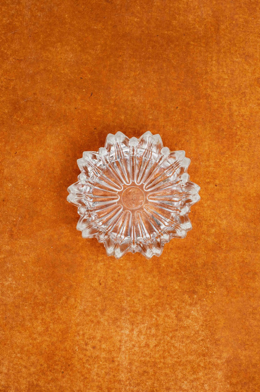 Glass-Pressed Glass Ashtray