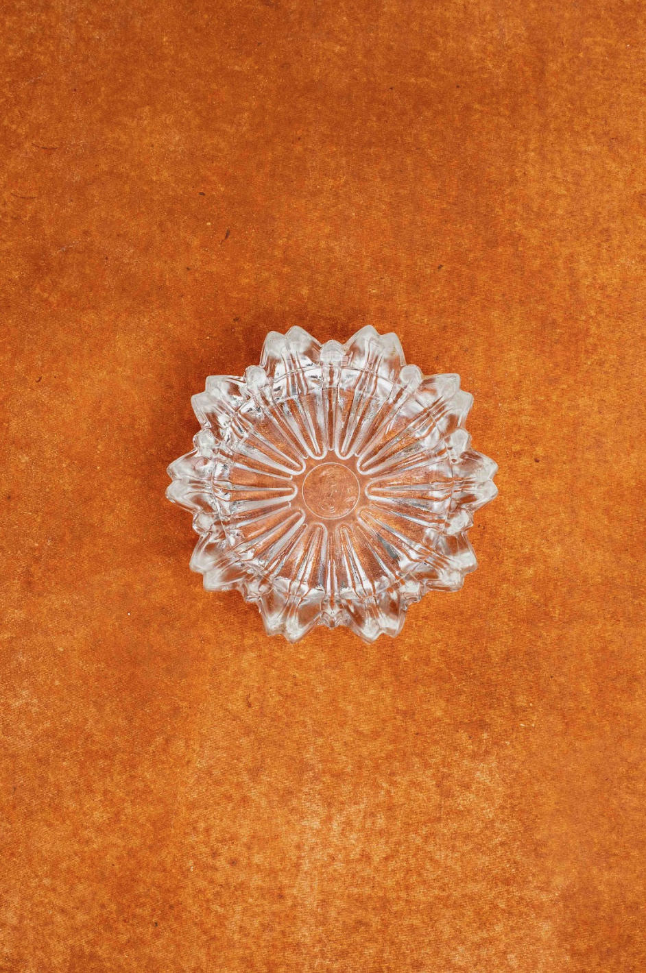 Glass-Pressed Glass Ashtray
