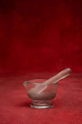 Carved Crystal Rock Mortar and Pestle