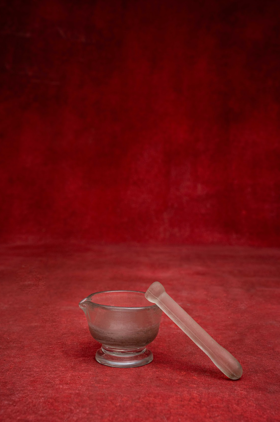 Carved Crystal Rock Mortar and Pestle