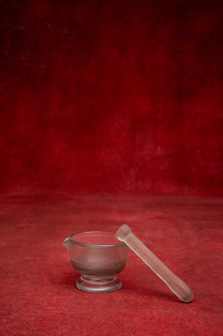 Carved Crystal Rock Mortar and Pestle