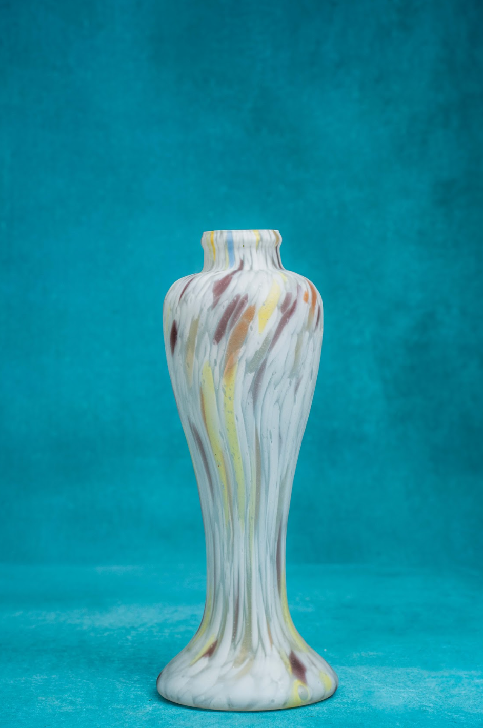 70s Glass Vase in Whitefriars Art Glass