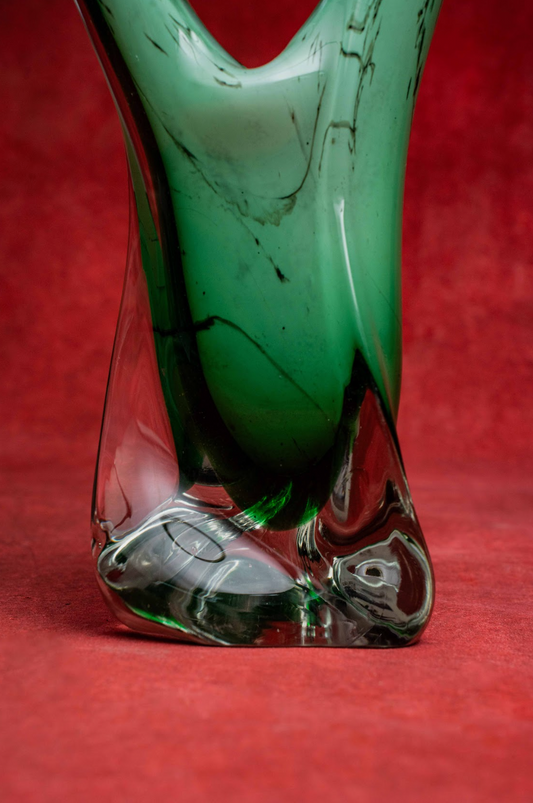 Emerald Green Murano Harmony Vase