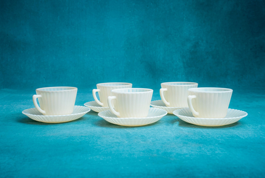 30s Macbeth Evans Petalware Ceramx Tea Set