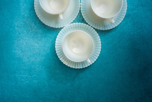 30s Macbeth Evans Petalware Ceramx Tea Set