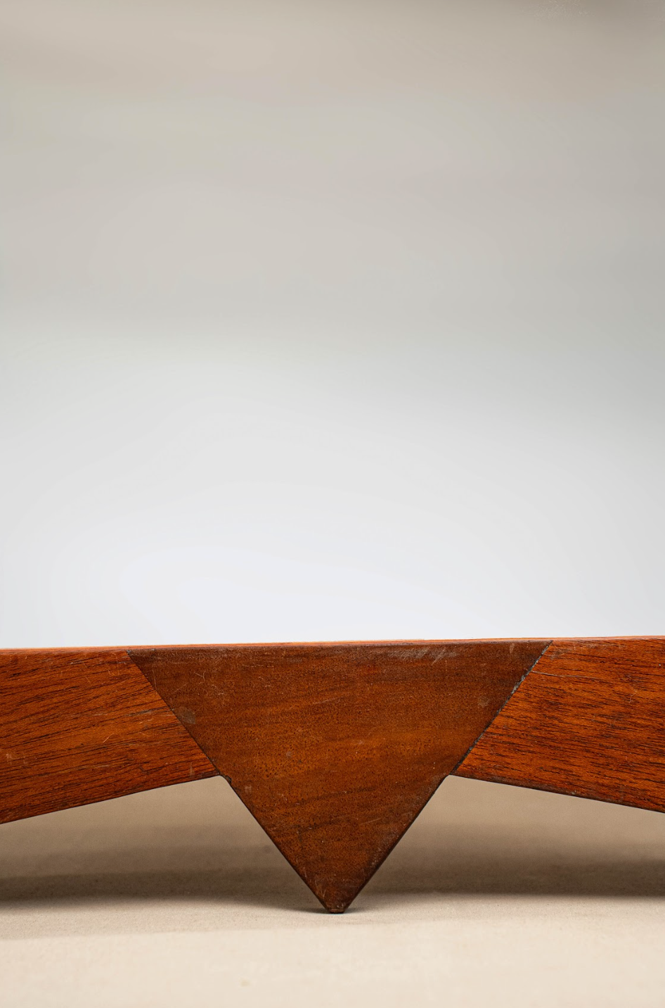 Italian Mid-Century Modern Wood Mirror