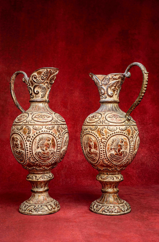 Set of two Antique Wilhelm Schiller & Son Pair of Jugs/Vases