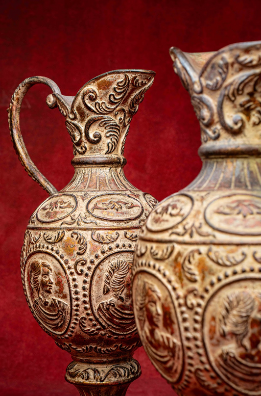 Set of two Antique Wilhelm Schiller & Son Pair of Jugs/Vases