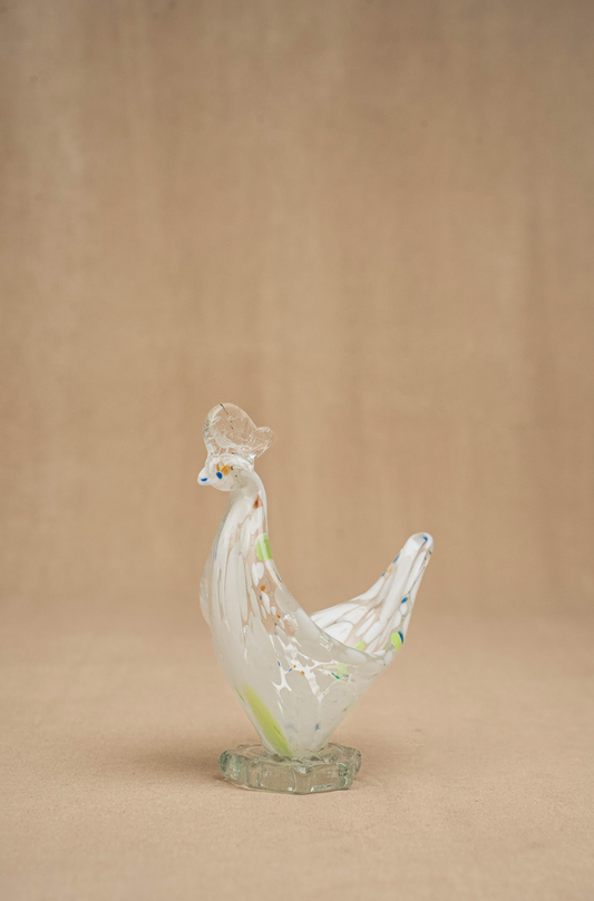 Murano-Style Venetian Art Glass Bird Sclupture