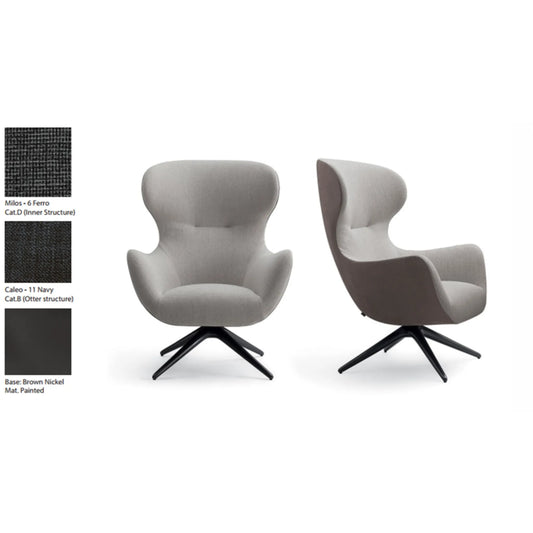 Mad Joker Swivel Armchair - Poliform