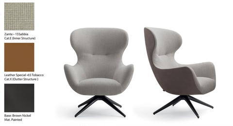 Mad Joker Swivel Armchair - Poliform