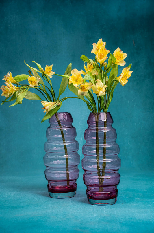 Nordic Oval Hand-Blown Glass Vases