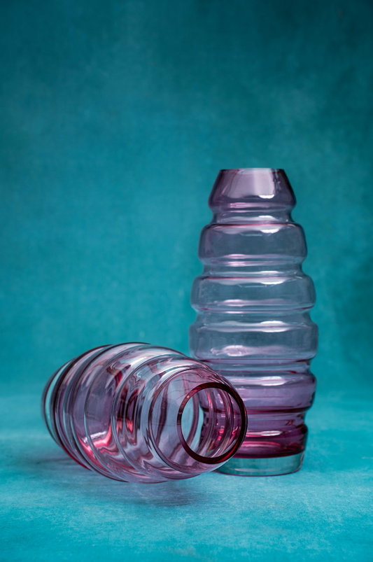 Nordic Oval Hand-Blown Glass Vases