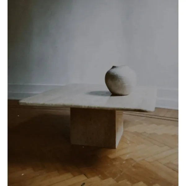 Travertine Coffee Table - Caliber- The Mob Collective