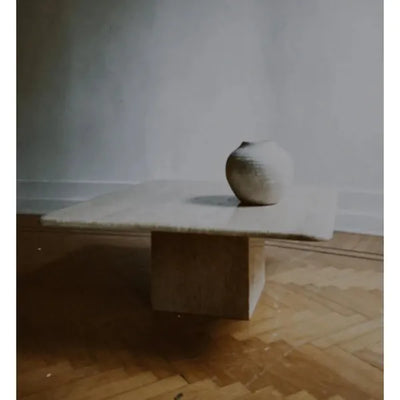 Travertine Coffee Table - Caliber- The Mob Collective