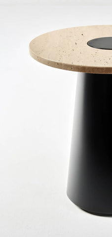 The Classic Travertine (Black Cone Base)