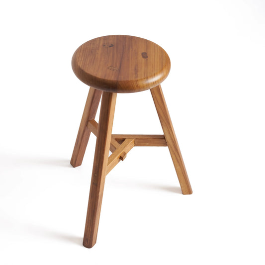 Teak Stool - THE SPRING PROJECT- The Mob Collective