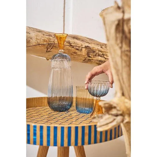 Navy Side Table
