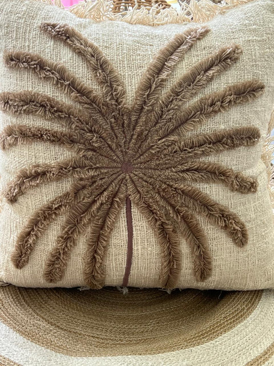 Palm Tree Cotton Cushion