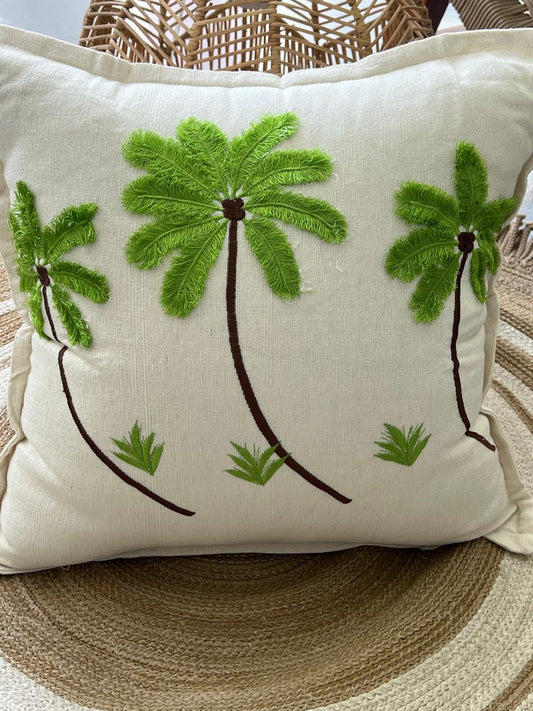Palm Tree Cotton Cushion