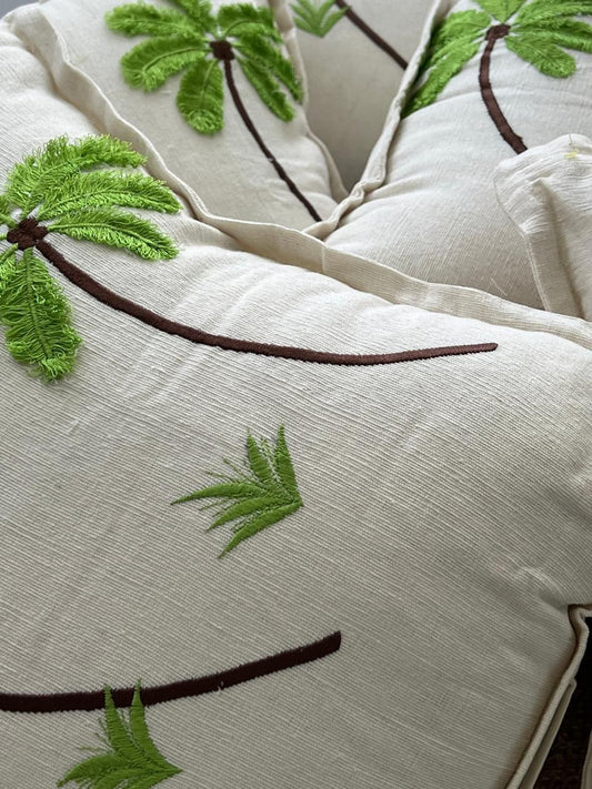 Palm Tree Cotton Cushion