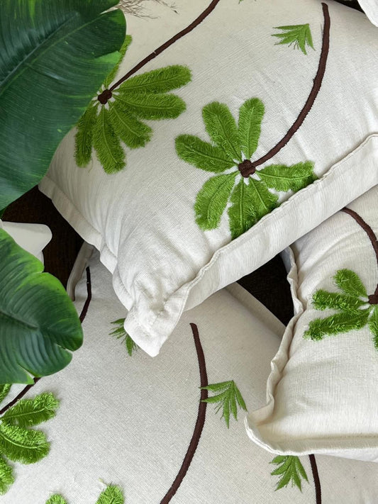 Palm Tree Cotton Cushion