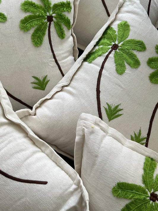 Palm Tree Cotton Cushion