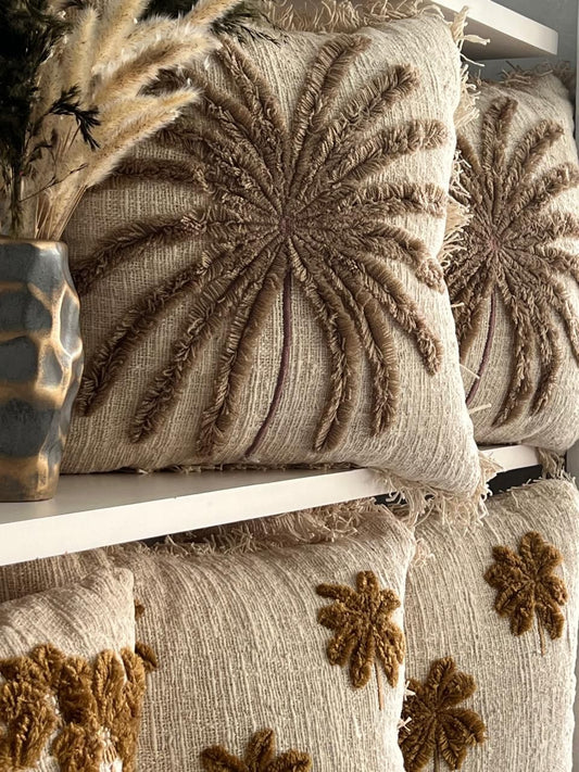 Palm Tree Cotton Cushion