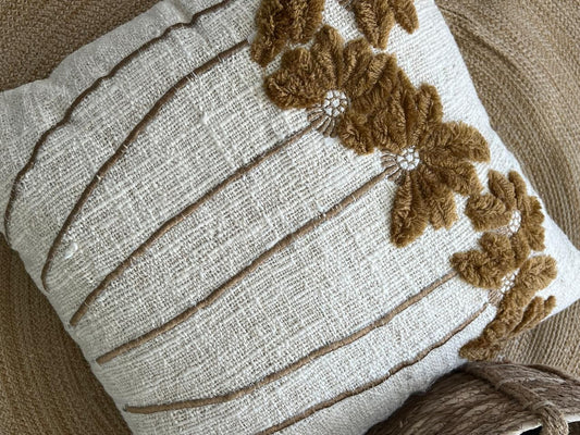 Palm Tree Cotton Cushion