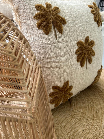 Palm Tree Cotton Cushion