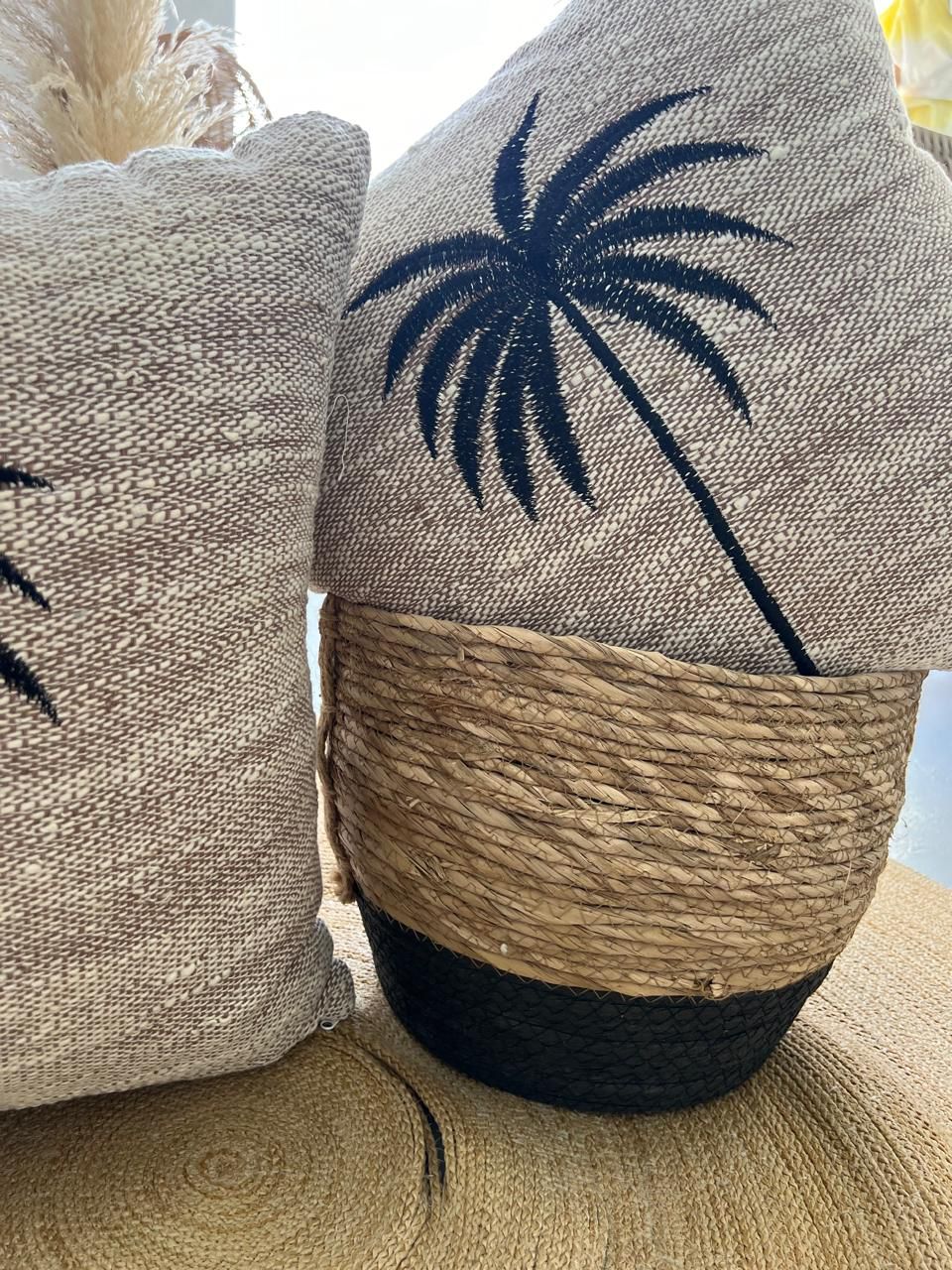 Palm Tree Cotton Cushion