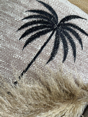 Palm Tree Cotton Cushion