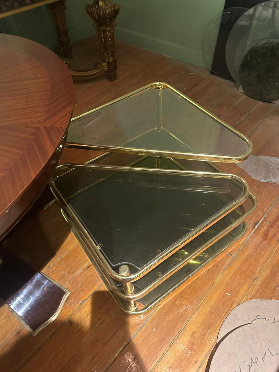 1970s Brass Table